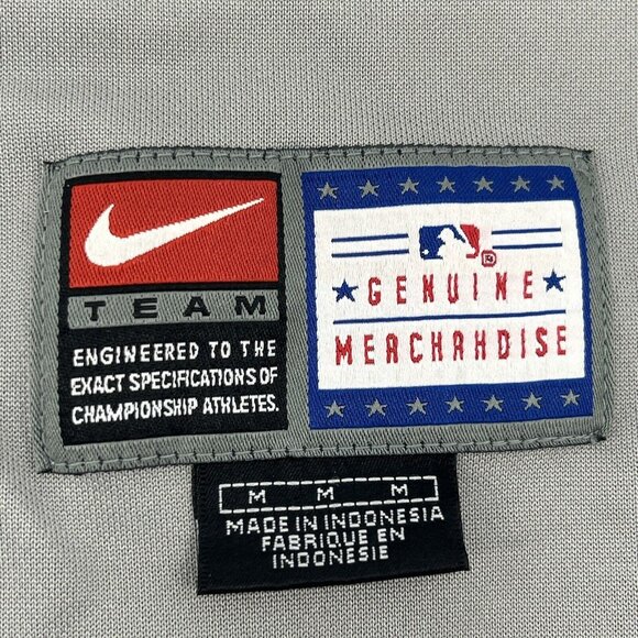 Philadelphia Phillies Jim Thome #25 Baseball Jersey Mens M Gray Nike Team MLB - Picture 3 of 12